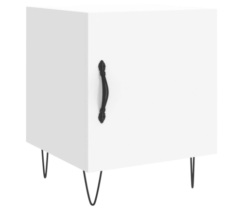 vidaXL naktsgaldiņš, balts, 40x40x50 cm, inženierijas koks