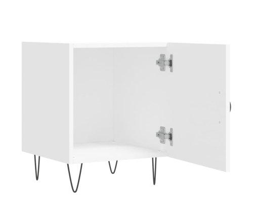 vidaXL naktsgaldiņš, balts, 40x40x50 cm, inženierijas koks