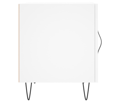 vidaXL naktsgaldiņš, balts, 40x40x50 cm, inženierijas koks