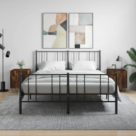 Naktsskapīši, 2 Gab., Ozolkoka, 40X40X50 Cm, Inženierijas Koks Vidaxl