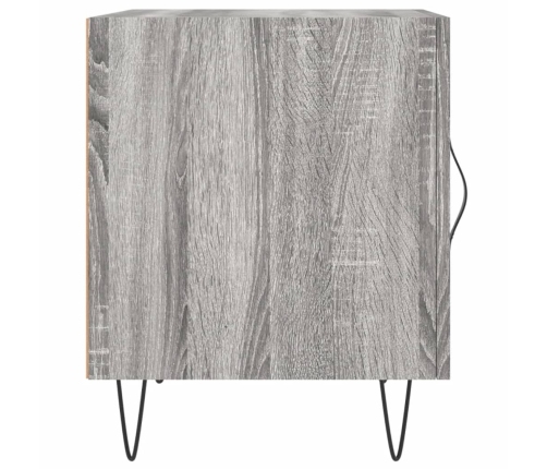 vidaXL naktsskapītis, pelēcīga ozola, 40x40x50 cm, inženierijas koks