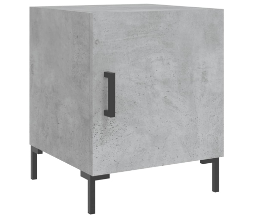 vidaXL naktsskapīši, 2 gab., pelēki, 40x40x50 cm, inženierijas koks