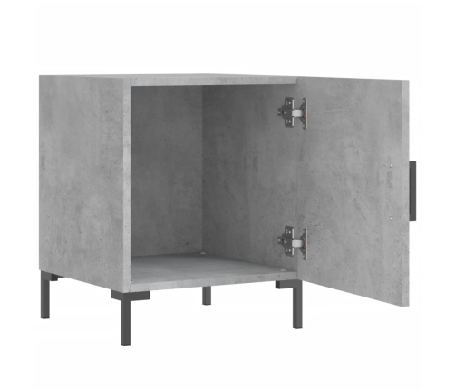 vidaXL naktsskapīši, 2 gab., pelēki, 40x40x50 cm, inženierijas koks