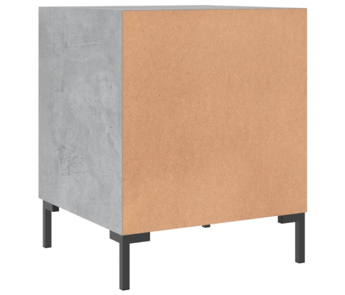 vidaXL naktsskapīši, 2 gab., pelēki, 40x40x50 cm, inženierijas koks