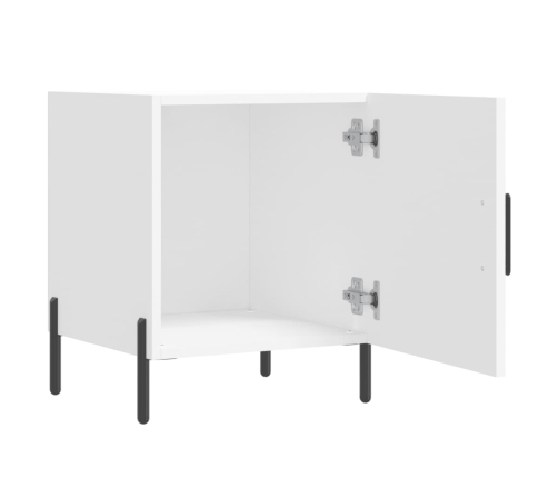 vidaXL naktsskapīši, 2 gab., balti, 40x40x50 cm, inženierijas koks