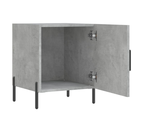 vidaXL naktsskapītis, betona pelēks, 40x40x50 cm, inženierijas koks