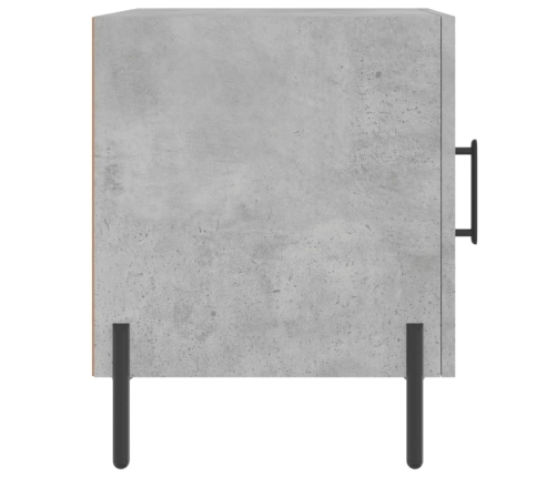 vidaXL naktsskapītis, betona pelēks, 40x40x50 cm, inženierijas koks