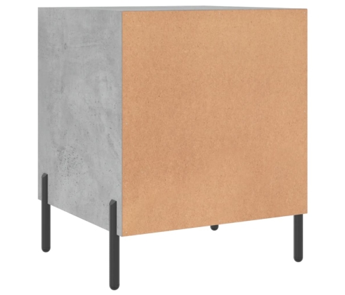 vidaXL naktsskapītis, betona pelēks, 40x40x50 cm, inženierijas koks