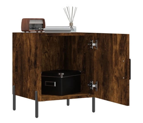 vidaXL naktsskapītis, ozolkoka krāsa, 40x40x50 cm, inženierijas koks