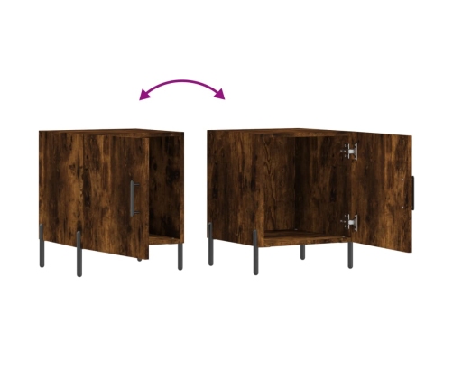 vidaXL naktsskapītis, ozolkoka krāsa, 40x40x50 cm, inženierijas koks