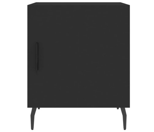 vidaXL naktsskapīši, 2 gab., melni, 40x40x50 cm, inženierijas koks