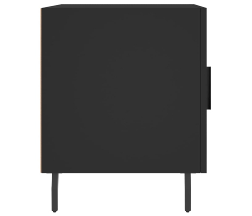 vidaXL naktsskapīši, 2 gab., melni, 40x40x50 cm, inženierijas koks
