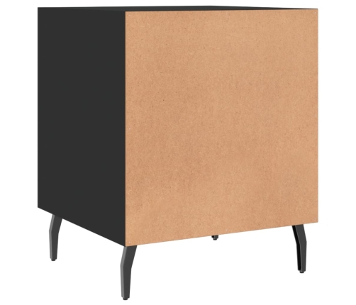 vidaXL naktsskapīši, 2 gab., melni, 40x40x50 cm, inženierijas koks