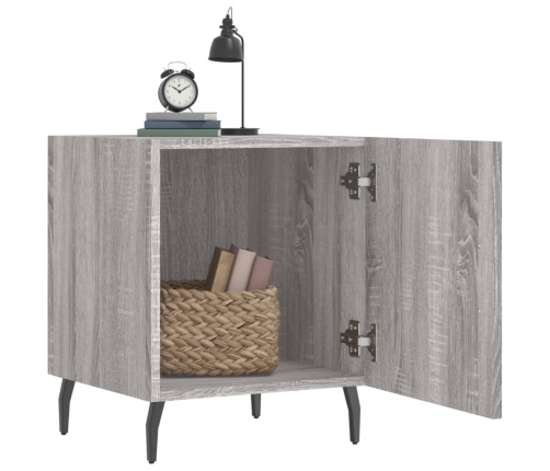 vidaXL naktsskapīši, 2 gab., pelēcīgi, 40x40x50 cm, inženierijas koks