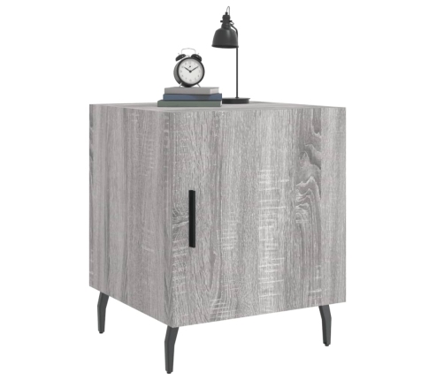 vidaXL naktsskapīši, 2 gab., pelēcīgi, 40x40x50 cm, inženierijas koks