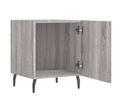 vidaXL naktsskapīši, 2 gab., pelēcīgi, 40x40x50 cm, inženierijas koks