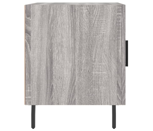 vidaXL naktsskapīši, 2 gab., pelēcīgi, 40x40x50 cm, inženierijas koks
