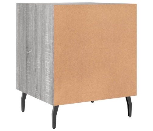 vidaXL naktsskapīši, 2 gab., pelēcīgi, 40x40x50 cm, inženierijas koks