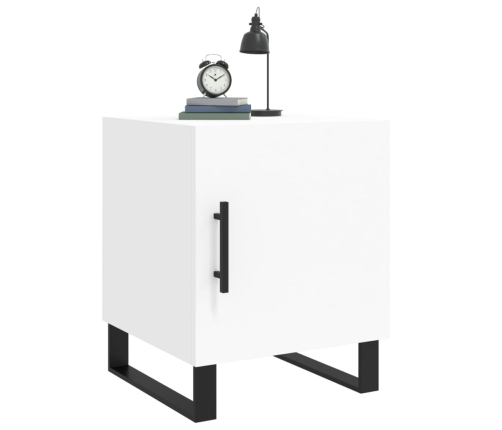 vidaXL naktsskapīši, 2 gab., balti, 40x40x50 cm, inženierijas koks