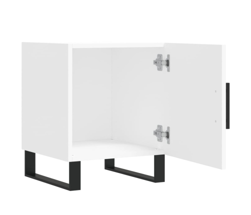 vidaXL naktsskapīši, 2 gab., balti, 40x40x50 cm, inženierijas koks