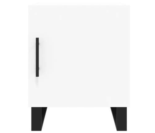 vidaXL naktsskapīši, 2 gab., balti, 40x40x50 cm, inženierijas koks