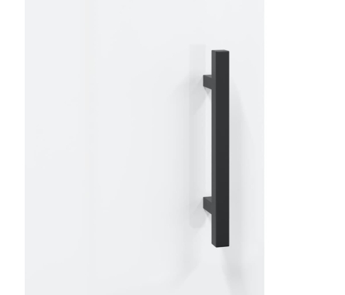 vidaXL naktsgaldiņš, spīdīgi balts, 40x40x50 cm, inženierijas koks