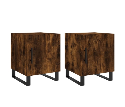 vidaXL naktsskapīši, 2 gab., ozolkoka, 40x40x50 cm, inženierijas koks