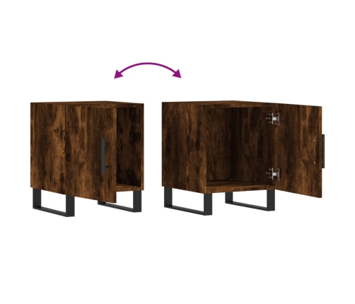 vidaXL naktsskapīši, 2 gab., ozolkoka, 40x40x50 cm, inženierijas koks