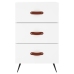 vidaXL naktsskapītis, balts, 40x40x66 cm, inženierijas koks