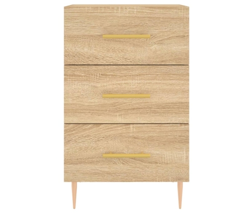 vidaXL naktsskapītis, ozolkoka krāsa, 40x40x66 cm, inženierijas koks