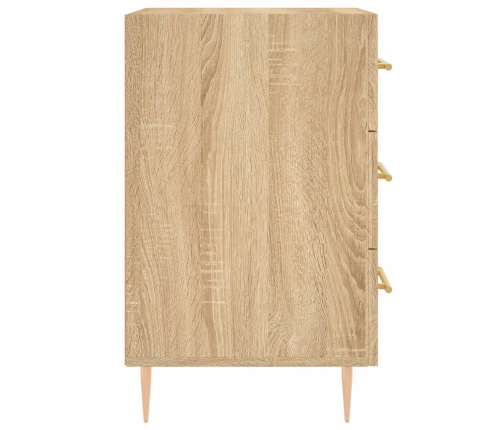vidaXL naktsskapītis, ozolkoka krāsa, 40x40x66 cm, inženierijas koks