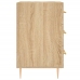 vidaXL naktsskapītis, ozolkoka krāsa, 40x40x66 cm, inženierijas koks