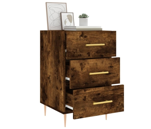 vidaXL naktsskapītis, ozolkoka krāsa, 40x40x66 cm, inženierijas koks