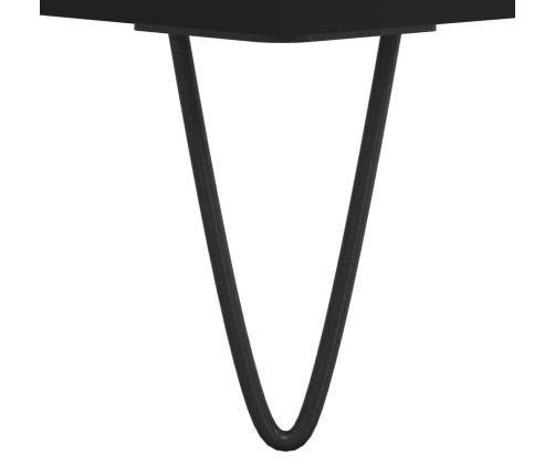 vidaXL naktsskapītis, melns, 40x40x66 cm, inženierijas koks