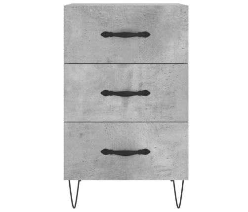 vidaXL naktsskapītis, betona pelēks, 40x40x66 cm, inženierijas koks