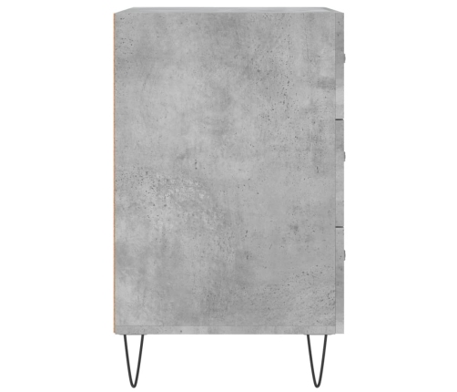 vidaXL naktsskapītis, betona pelēks, 40x40x66 cm, inženierijas koks