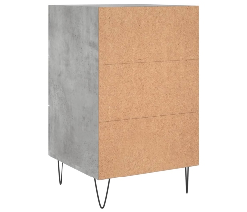 vidaXL naktsskapītis, betona pelēks, 40x40x66 cm, inženierijas koks