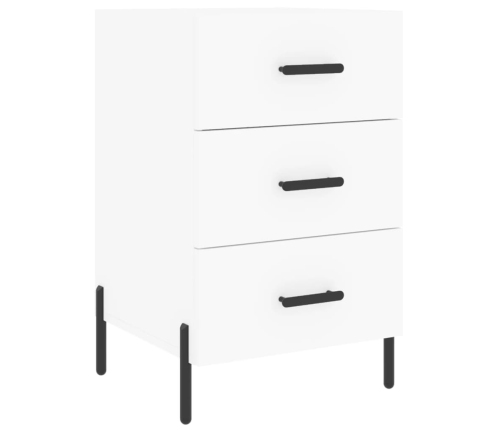 vidaXL naktsskapītis, balts, 40x40x66 cm, inženierijas koks