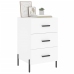 vidaXL naktsskapītis, balts, 40x40x66 cm, inženierijas koks