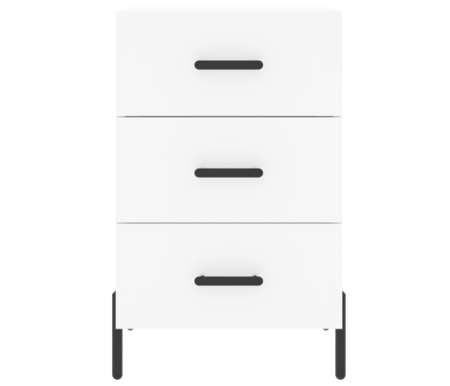 vidaXL naktsskapītis, balts, 40x40x66 cm, inženierijas koks