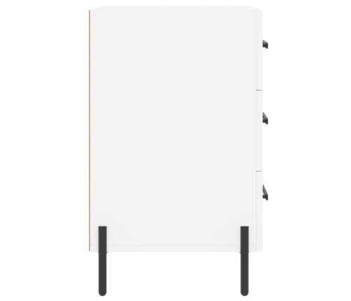 vidaXL naktsskapītis, balts, 40x40x66 cm, inženierijas koks