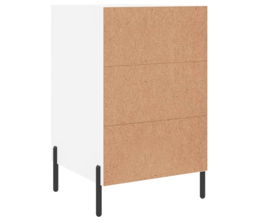 vidaXL naktsskapītis, balts, 40x40x66 cm, inženierijas koks