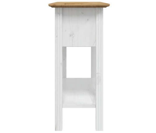 vidaXL konsoles galdiņš BODO, brūns, 91x35x74 cm, priedes masīvkoks