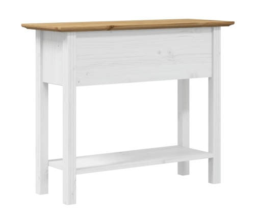 vidaXL konsoles galdiņš BODO, brūns, 91x35x74 cm, priedes masīvkoks