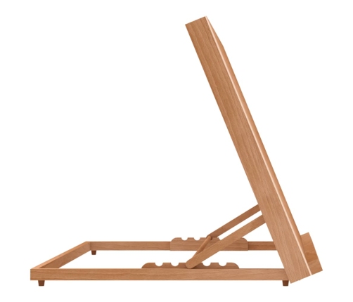 vidaXL galda molberts, 65x48x7 cm, dižskābarža masīvkoks