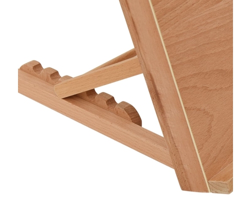 vidaXL galda molberts, 65x48x7 cm, dižskābarža masīvkoks