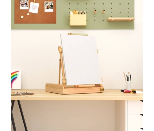 vidaXL galda molberts ar atvilktni, 41,5x37x12 cm, priedes masīvkoks