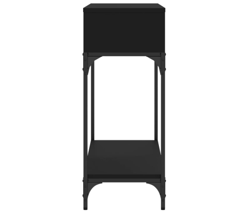 vidaXL konsoles galdiņš, melns, 100x30,5x75 cm, inženierijas koks