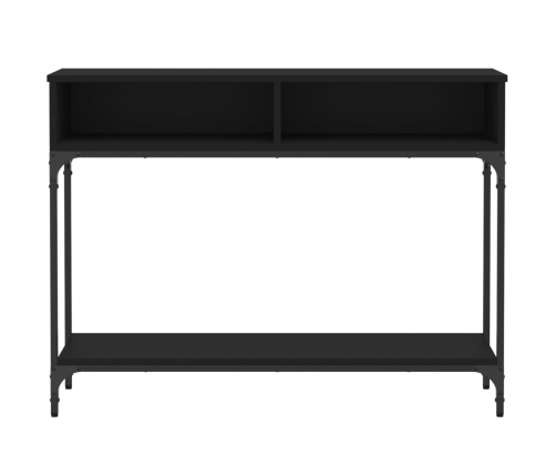 vidaXL konsoles galdiņš, melns, 100x30,5x75 cm, inženierijas koks