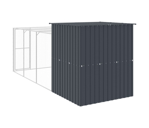 Vistu Būris, 165X455X181 Cm, Cinkots Tērauds, Pelēks Vidaxl